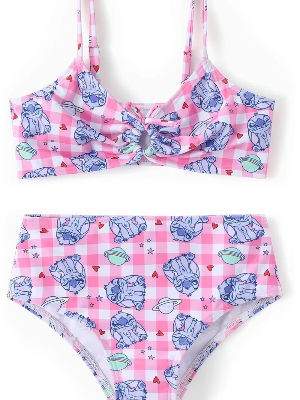 Disney Lilo & Stitch Pink Girls' Two-Piece Swim Set